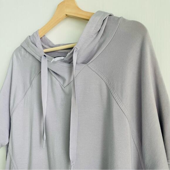 Athleta Cabana Tunic Hoodie Sweatshirt Muted Lilac siz Small hooded short sleeve - Picture 6 of 8
